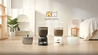 FR- PUPPY KITTY Cady 3L Distributeur Croquettes Chat Automatique