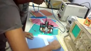 Nex Robotics Line Sensor Testing on Multicolored background : ART 2016