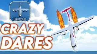 I Tried YOUR Crazy Dares In TFS.... | Turboprop Flight Simulator 