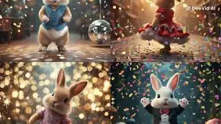 Funny Rabbits Dancing Party! 🐰🕺 #Shorts