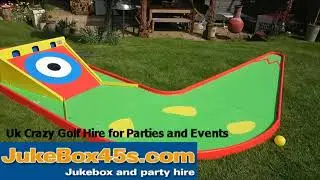 One day weekend mini crazy golf hire event wedding UK