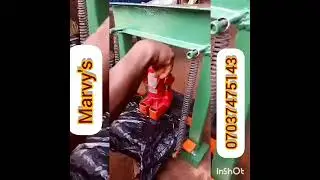 How to use Punching machine for creation of handle on #black nylon
