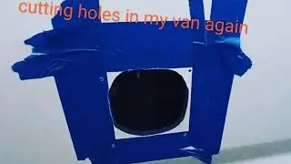 Fitting an electric hook-up point to the side of the van