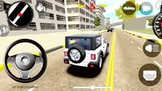 indian car simulator game 2025 | mahindra thar off-road game video | new thar gaming video 2025