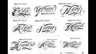 Name tattoo design on hand || latest tattoo font design || lettering for Tattoo