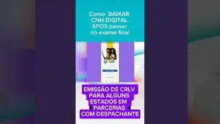 COMO BAIXAR CNH DIGITAL AP&Oacute;S PASSAR NO EXAME FINAL #cnhdigital