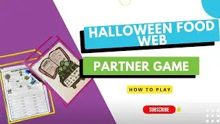 Halloween Food Web Game: Energy Roles in the Ecosystem How to Play Fun Classroom Partner Game