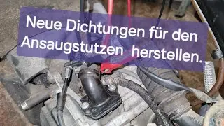 Piaggio Gilera Runner / Ansaugstutzen und Membranblock dichtung selbst herstellen..