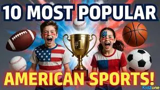 🏈 10 MOST Popular American Sports | Can YOU Guess #1? | Fun Facts for Kids!