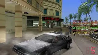 GTA BTTF Mod 0.2g Delorean meets their past