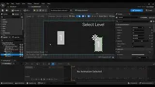 Adding main menu and level selection screen | Unreal engine
