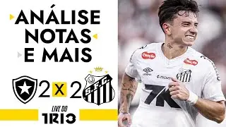 Live do Trio: SANTOS toma GOL aos 22 SEGUNDOS, mas EMPATA no RIO