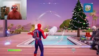 Fortnite Spider-Man Only Challenge (With a Spider-Man Mask)
