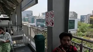 Raidurga Metro Station at Mind Space-Hyderabad A View -Position as on 20.04.2023-Telanagana-India