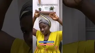 Scarf Head Wrap Tutorial #turban #shorts #youtubeshort #hair