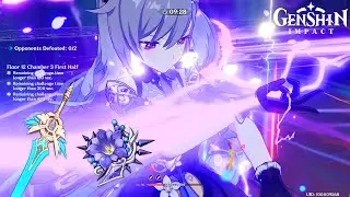 Genshin Impact - Keqing C0 Thundersoother & Skyward Blade Floor 12-3 39s Clear