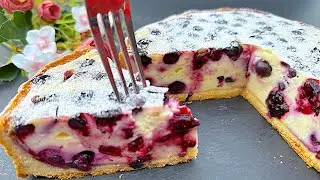 🫐 La pi&ugrave; deliziosa torta estiva ai mirtilli, che si scioglie sulla lingua 👌