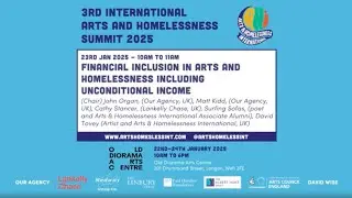 Day 2 - 10am - Financial inclusion in arts and homelessness including unconditional income