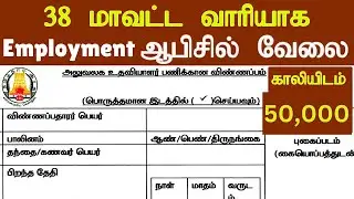50,000 Vacancy 💼 38 மாவட்ட &ldquo;Employment&rdquo; Office - உடனடி வேலை 📢 Tamilnadu Government jobs 2026 🥳TN Job