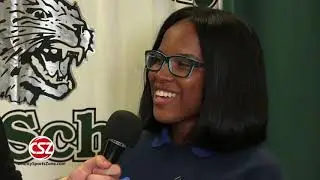 US Army Impact Player of the Month Mya Lowe from C. H. Flowers High School
