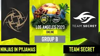 Dota2 - Team Secret vs. Ninjas in Pyjamas - Game 2 - Group B - EU/CIS - ESL One Los Angeles
