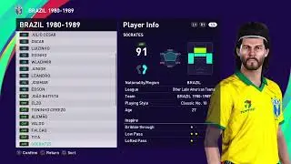 PES 2021 - 251 BRAZILIAN CLASSIC PLAYERS PS4