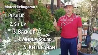 Video Pembelajaran Aktivitas Kebugaran Jasmani - Push-up, Sit-up, Back-up, Medium Squad, Kelincahan