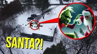 DRONE CATCHES SANTA AND GRINCH ON CHRISTMAS DAY DELIVERING PRESENTS!! (YOU WON'T BELIEVE IT)