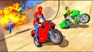 Spider Man Vs Hulk race pro max gameplay🤯🏍 | GTA 5