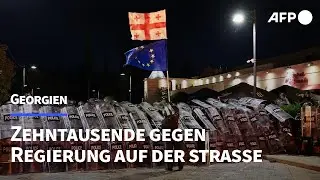 Regierungskritische Proteste nach Kommunalwahl in Georgien | AFP