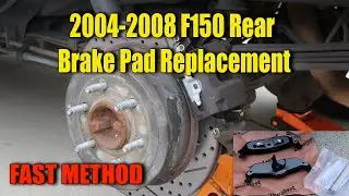 2004-2008 F150 Rear Brake Pad/Rotor Replacement FAST METHOD *Tutorial DIY*
