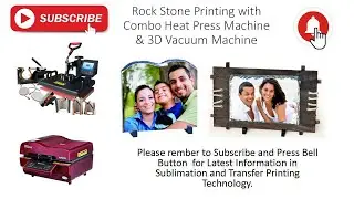 Sublimation Rock Photo Stone Slates Printing with 6 in 1 Heat Press Machine and 3d Vacuum Machine