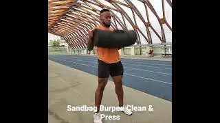 Sandbag Burpee to Clean & Press