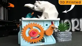 3D Printed Automata Polar Bear #3dprinting