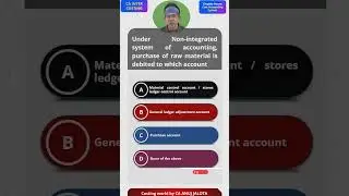 Mastering  - Cost Accounting System -  MCQ  of CA INTER || MCQ- 5 || Key to CA INTER Success