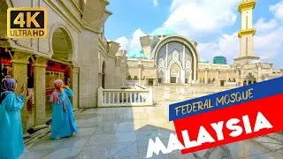 🇲🇾 THE MOSQUE IN THE GARDEN! Inside Federal Territory Mosque - Travel to #Malaysia [4K Virtual Tour]