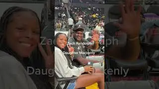 Zach Randolph w/ Mackenly Randolph At LA Sparks Game #wnba