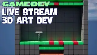 Blocking Out Art Assets - 3D art explorations for Indie Game - Live Stream - Maya Unreal Engine