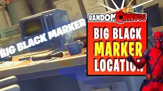 Deadpool WEEK 6 - Big Black Marker Location (Fortnite)