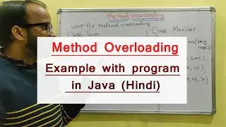 Method Overloading in Java (Hindi) with example program - 34