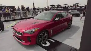 All-new 2018 Kia Stinger at New York Fashion Week - Cameron Dallas, Candice Swanepoel