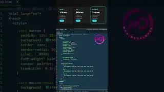 **Futuristic Pricing Table UI** using pure **HTML and CSS**