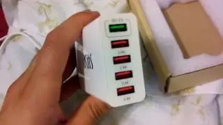 Review on [Qualcomm Certified] iKits  8A Multi-Port USB Charger, Charging Station Dock,