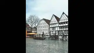 Snowing in Soest, Germany