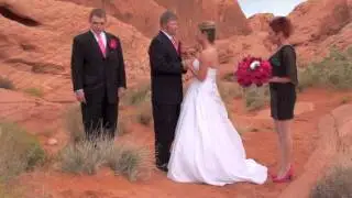Valley of Fire Wedding Ceremony with Scenic Las Vegas Weddings