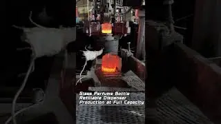 Glass Perfume Bottle Refillable Dispenser Production at Full Capacity  #candleholder #perfume