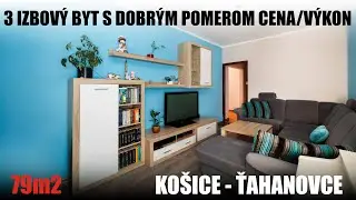 VEĽKÝ 3-izbový byt (79 m²) a loggia | 183.000 Eur | Berlínska 1 | Košice - Sídlisko Ťahanovce