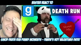 Buster Reaction to Gmod Death Run Funny Moments - Panda's Hot Valentines Date!