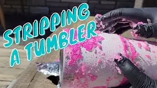 How to Strip a Tumbler / Easy Step by Step DIY Tutorial on Removing Glitter Vinyl and Epoxy Resin