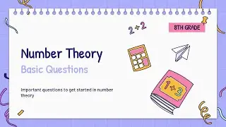 Number Theory Part 1 | Some Basic questions of Number Theory | Important questions of Number Theory